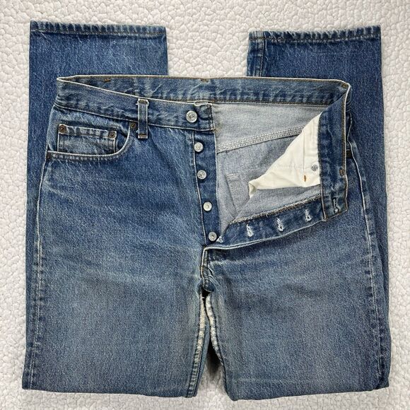 Vintage Levi’s 501 Men’s 35x34 (Actual 32x31) Blue Button Fly 1984 USA Grunge